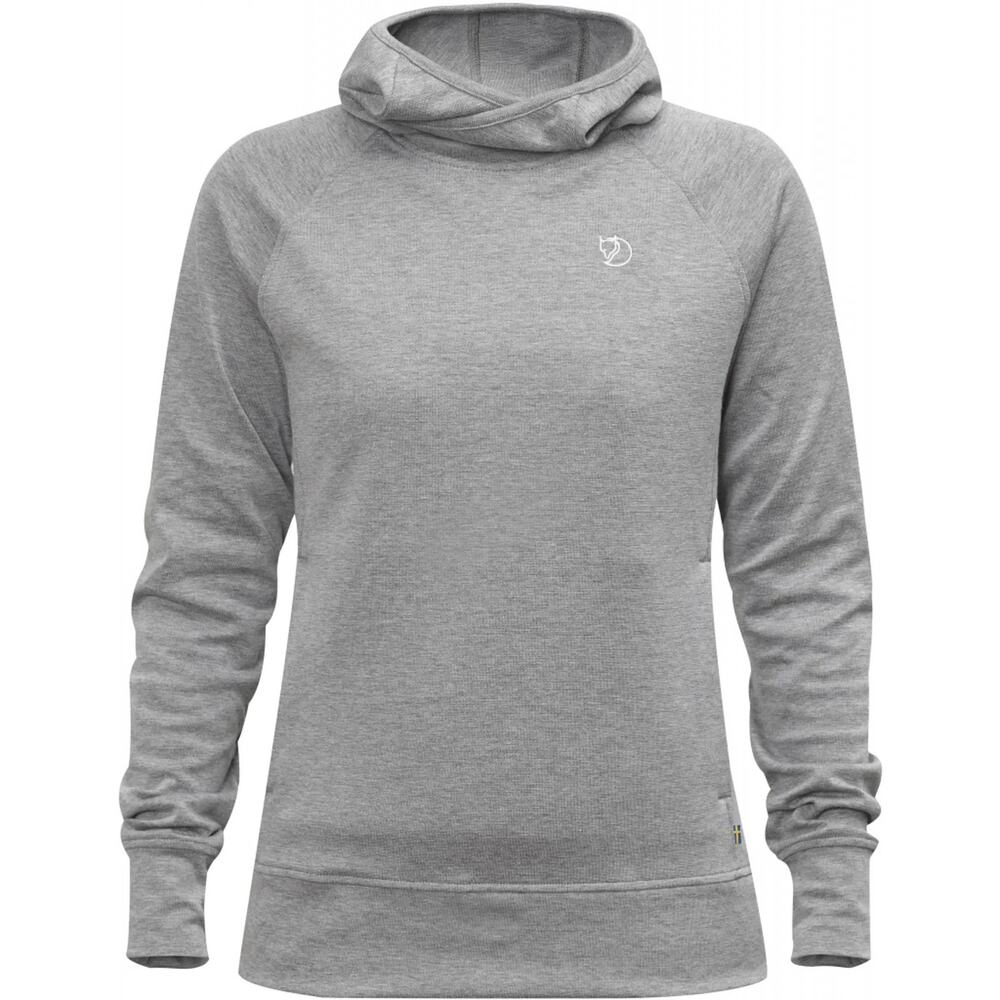 Fjallraven High Coast Pullover Hoodie Grey Lightweight Midlayer Women's S